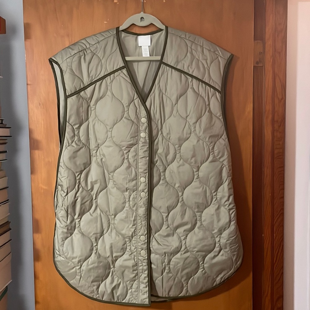 H&M oversized vest, EUC, M/L